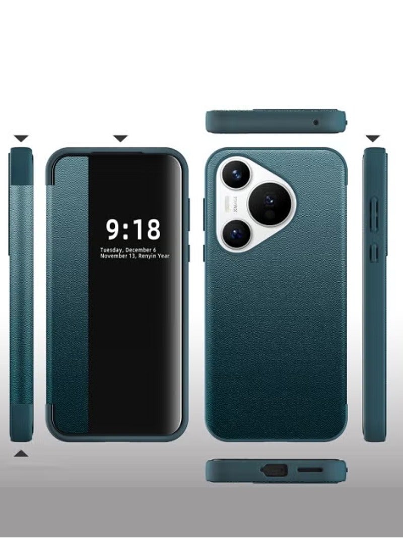 Flip Case Compatible with Huawei Pura 80 Pro 2025 Case Clear View Window, Magnetic Slim Flip Case Drop Protection Shockproof Protective Cover - Image 5
